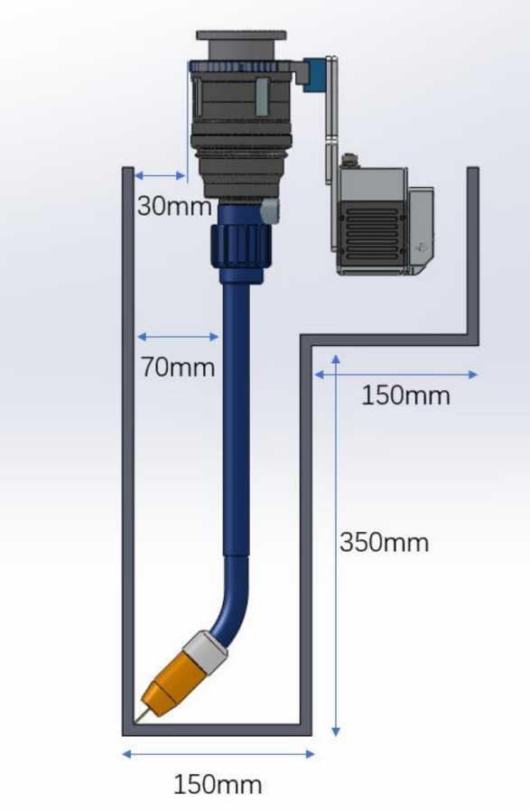 Reference water-cooled torch geometry