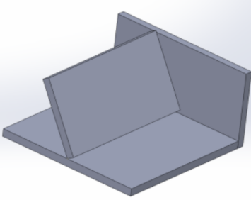 Three-plane inclined fillet